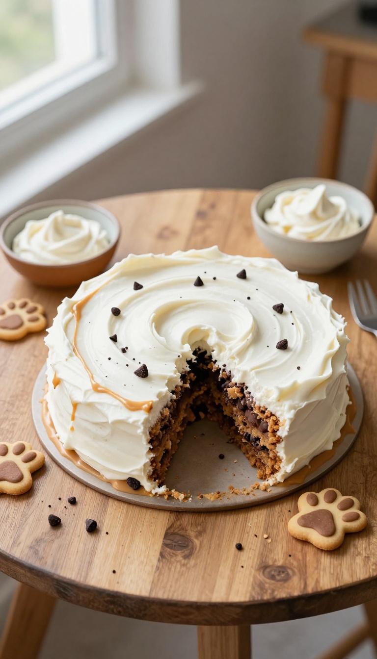 9. Carob & Peanut Butter Dog Cake