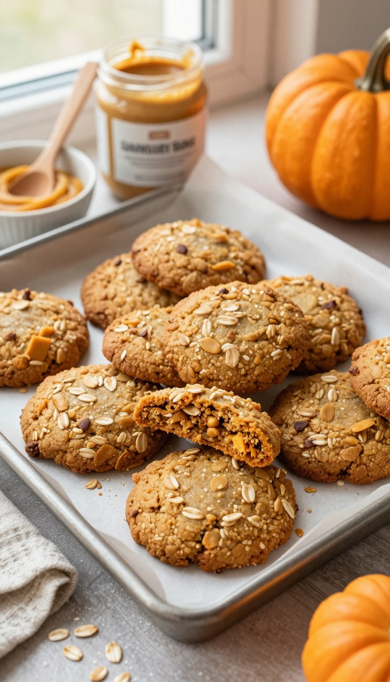 5. Pumpkin Peanut Butter Oatmeal Cookies