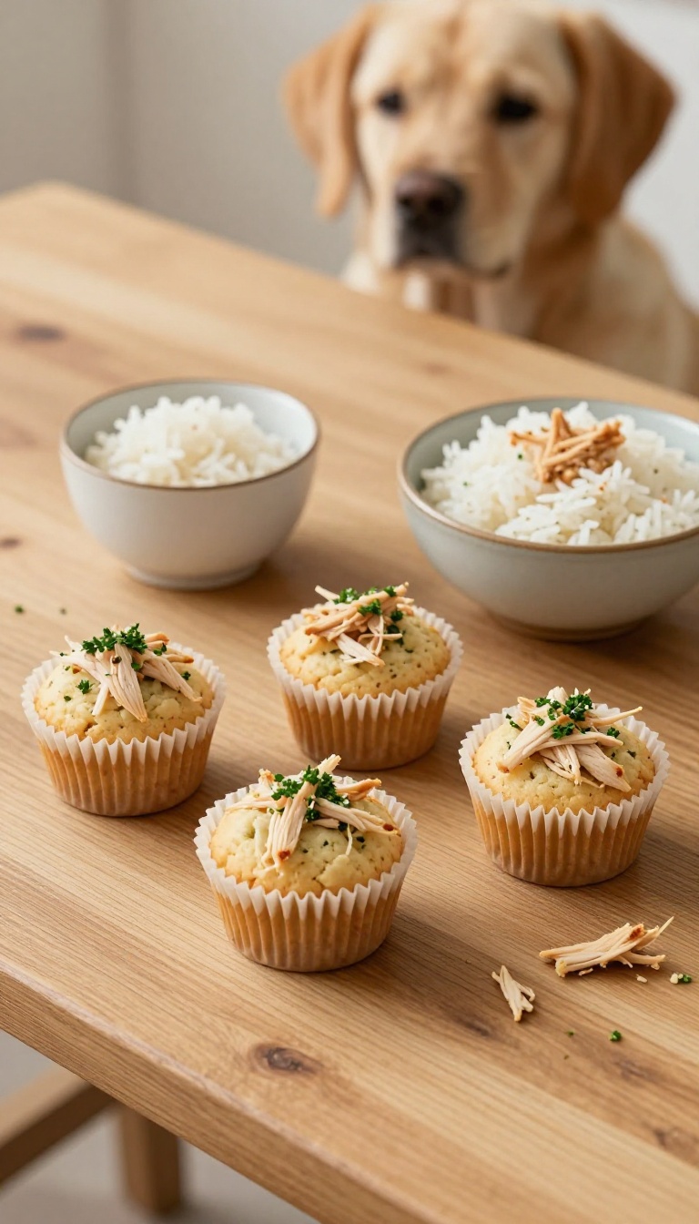 6. Chicken & Rice Cupcakes