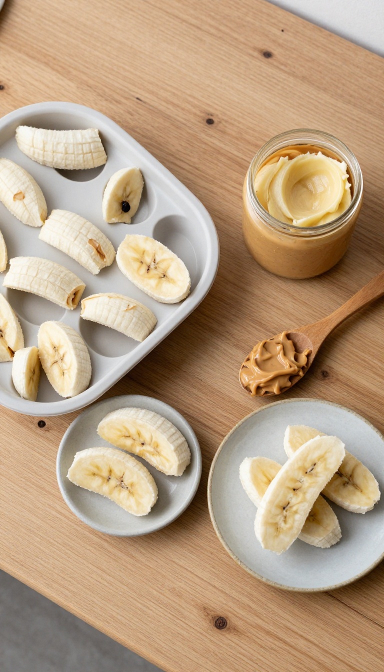 1. Frozen Peanut Butter and Banana Chews
