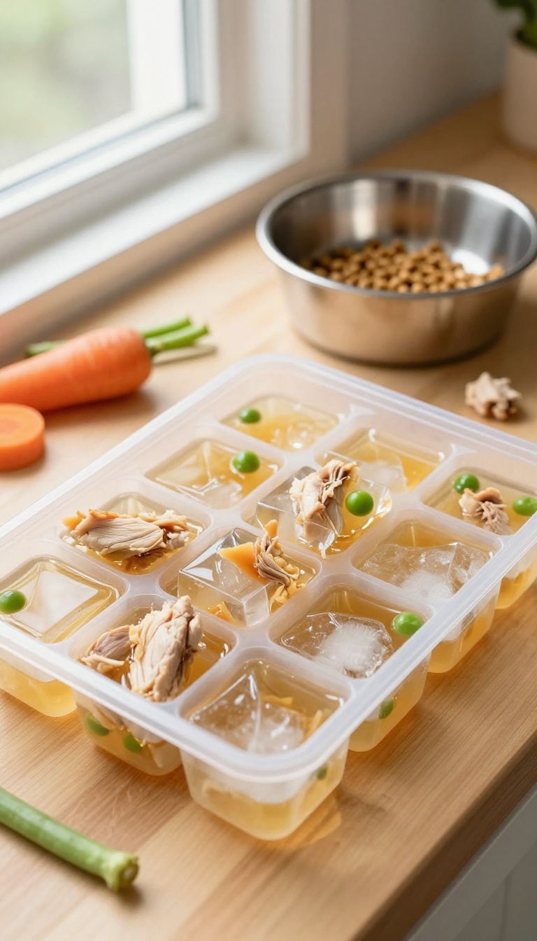 4. Chicken Broth Ice Cubes