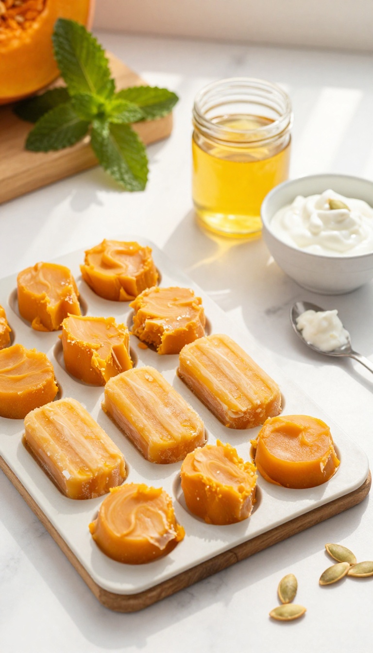 5. Pumpkin & Coconut Oil Frozen Pops