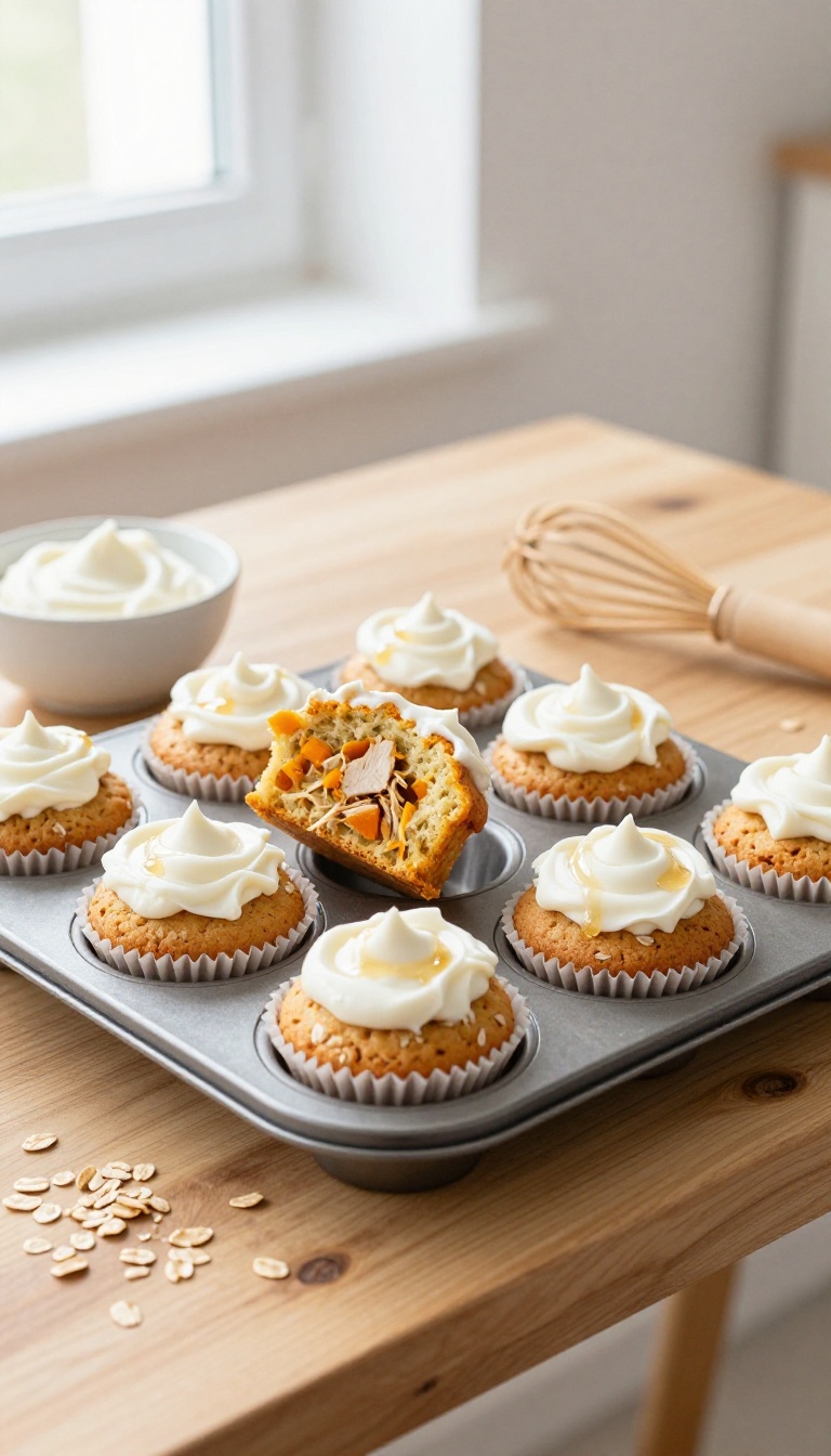 3. Chicken and Pumpkin Pupcakes