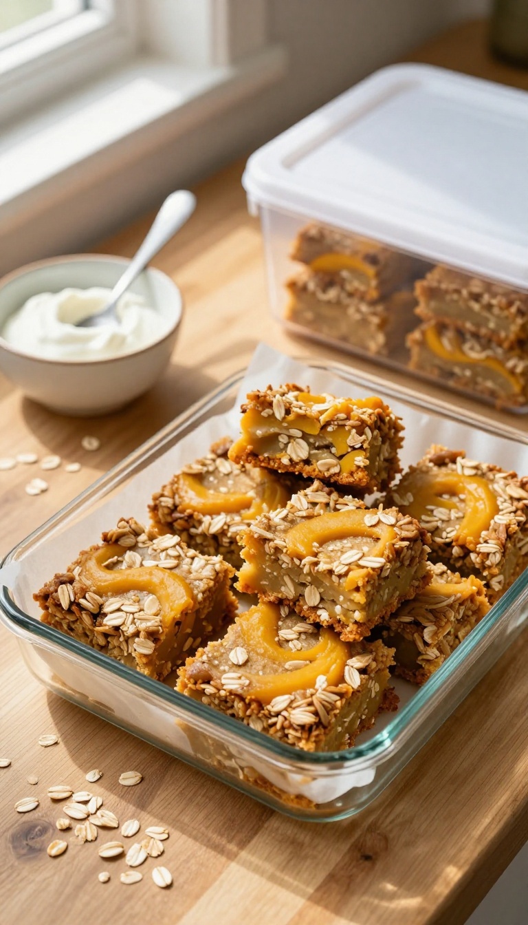 7. Pumpkin Oatmeal Frozen Bars