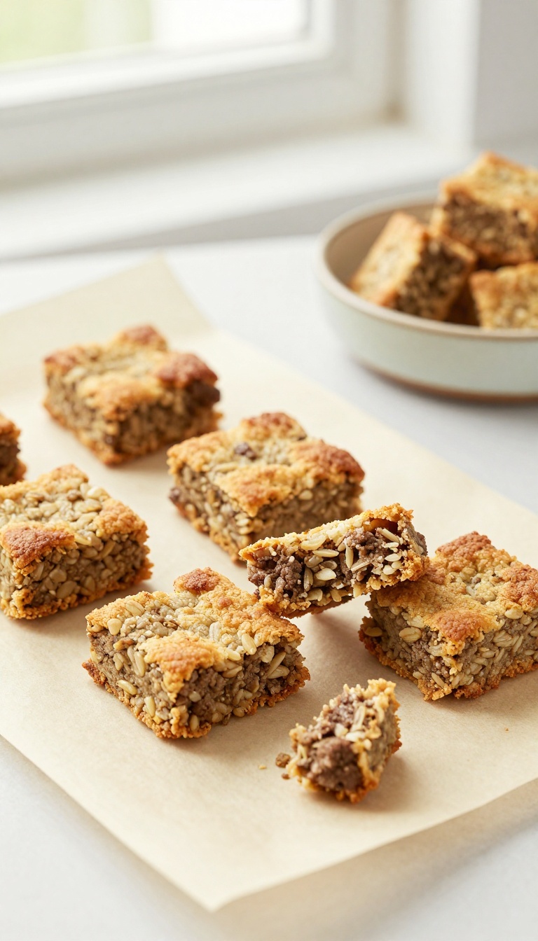 6. Beef Liver & Brown Rice Crunchy Squares