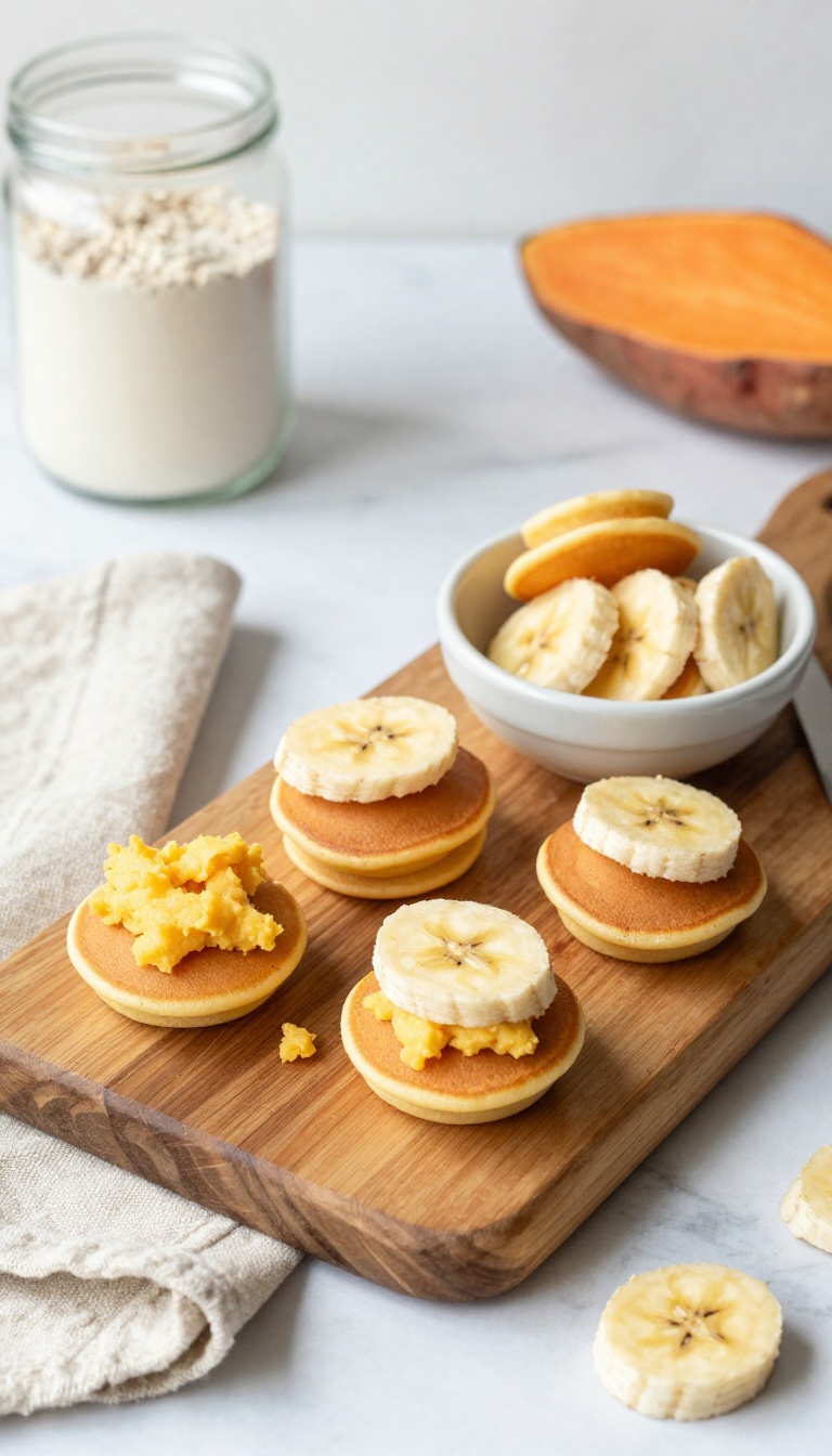 8. Banana Sweet Potato Pancake Bites