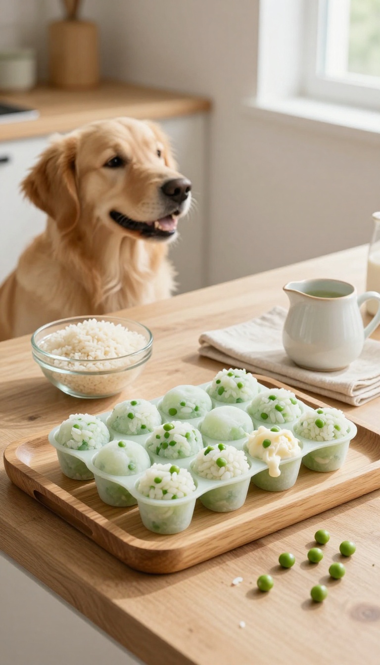 9. Rice and Pea Frozen Treats