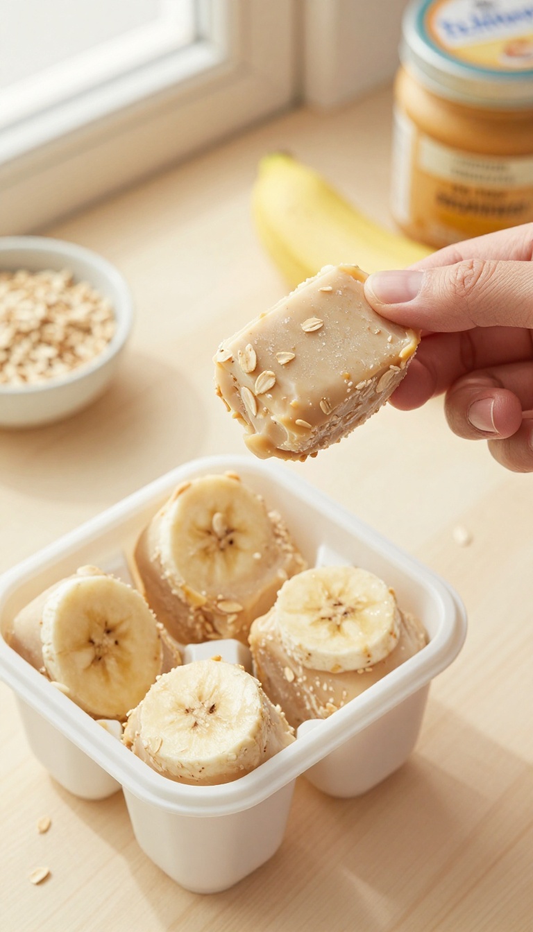 2. Frozen Peanut Butter Oat Pops
