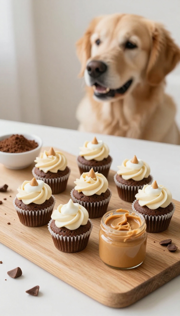 8. Carob & Peanut Butter Cupcakes
