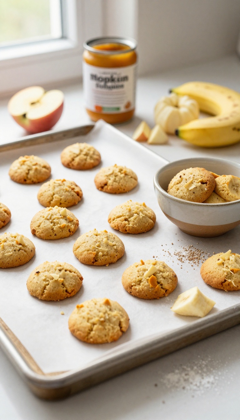 7. Pumpkin Banana and Apple Cookies