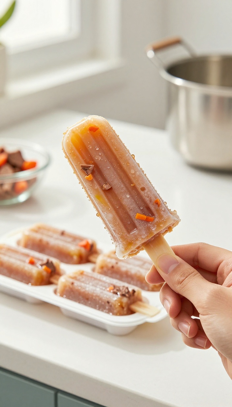 3. Frozen Beef Broth Pupsicles