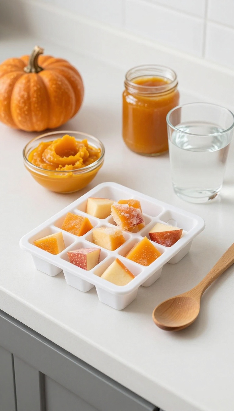 3. Pumpkin & Apple Freezer Cubes