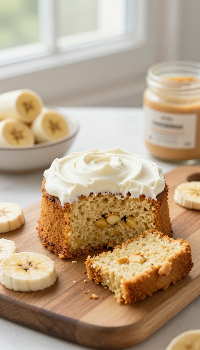 1. Classic Peanut Butter and Banana Dog Cake
