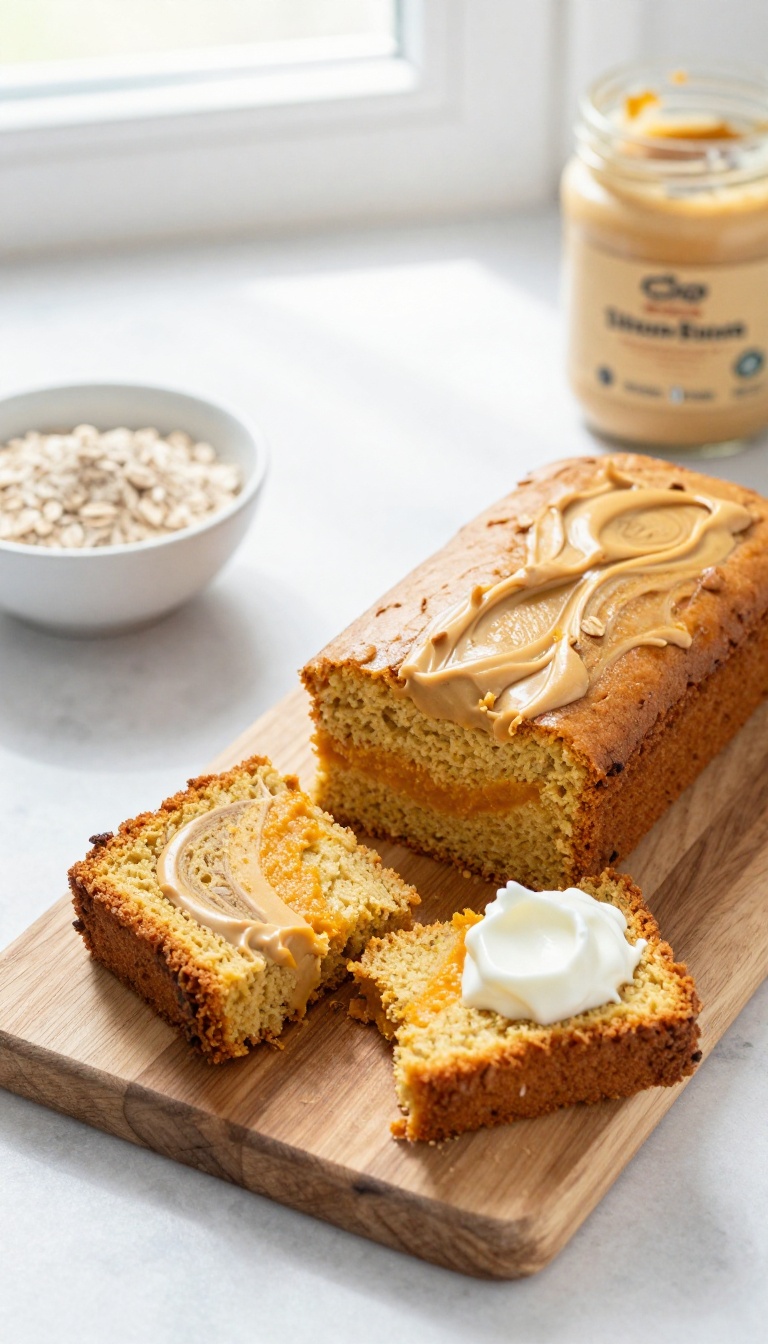 12. Peanut Butter & Pumpkin Swirl Cake