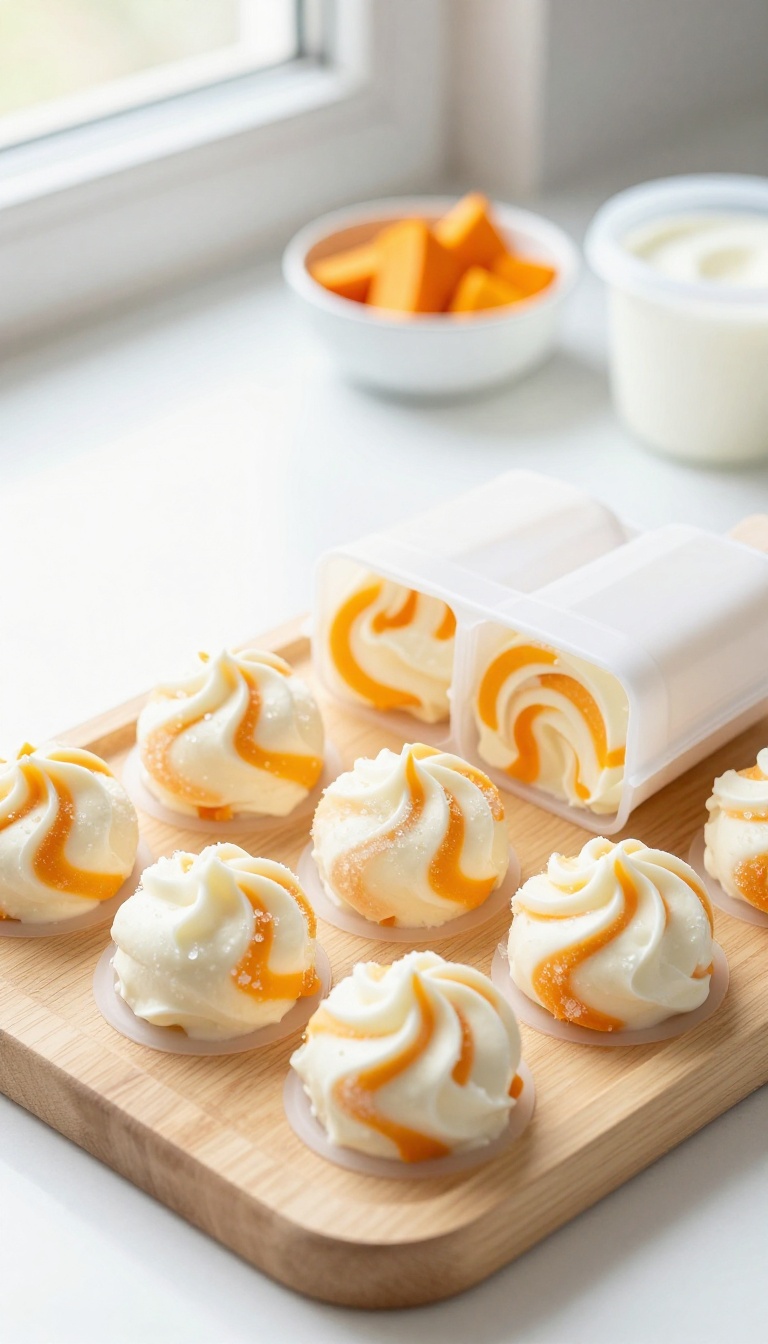 2. Pumpkin & Yogurt Swirl Pops