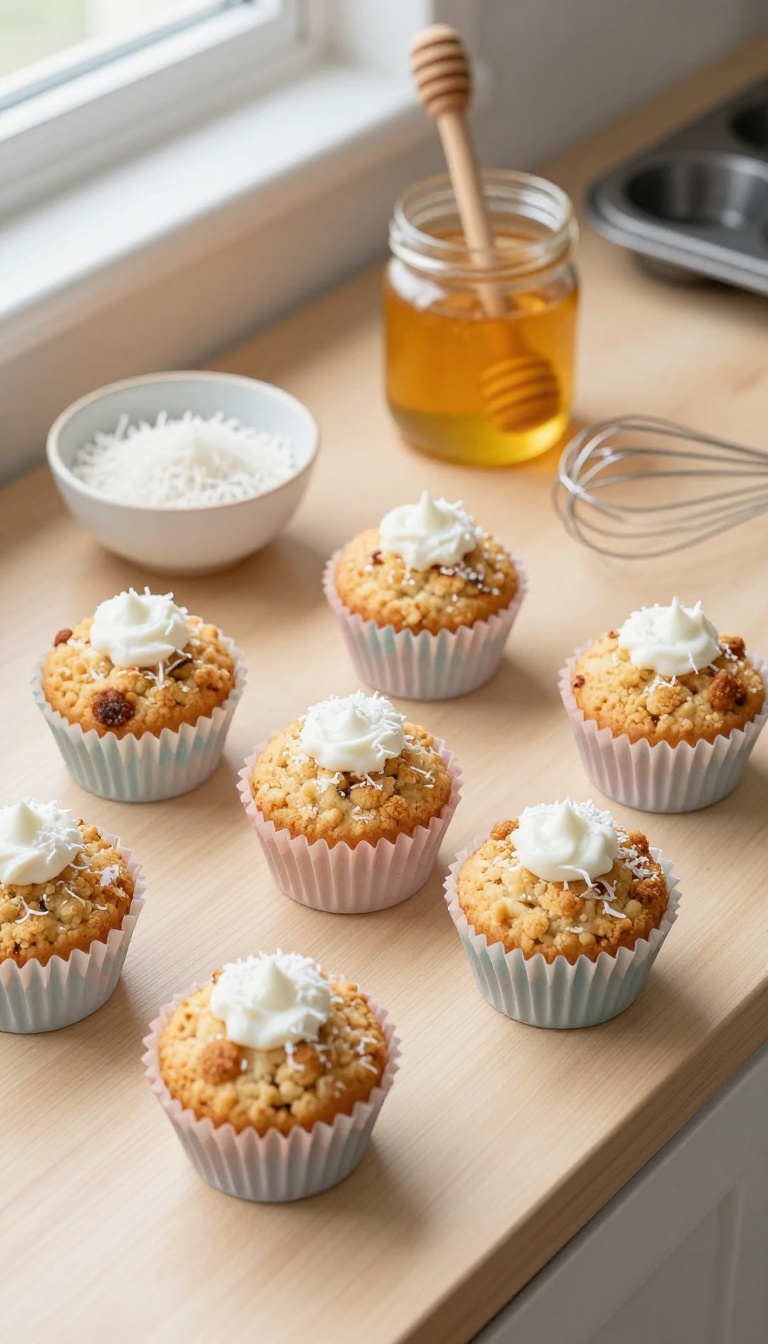 7. Coconut & Honey Cupcakes