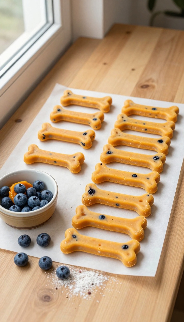 17. Pumpkin and Blueberry Chews