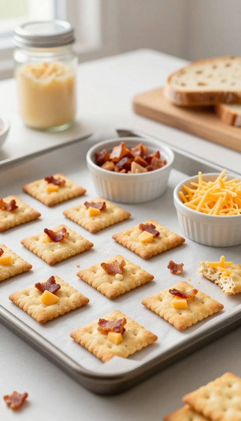 5. Bacon & Cheese Sourdough Crackers