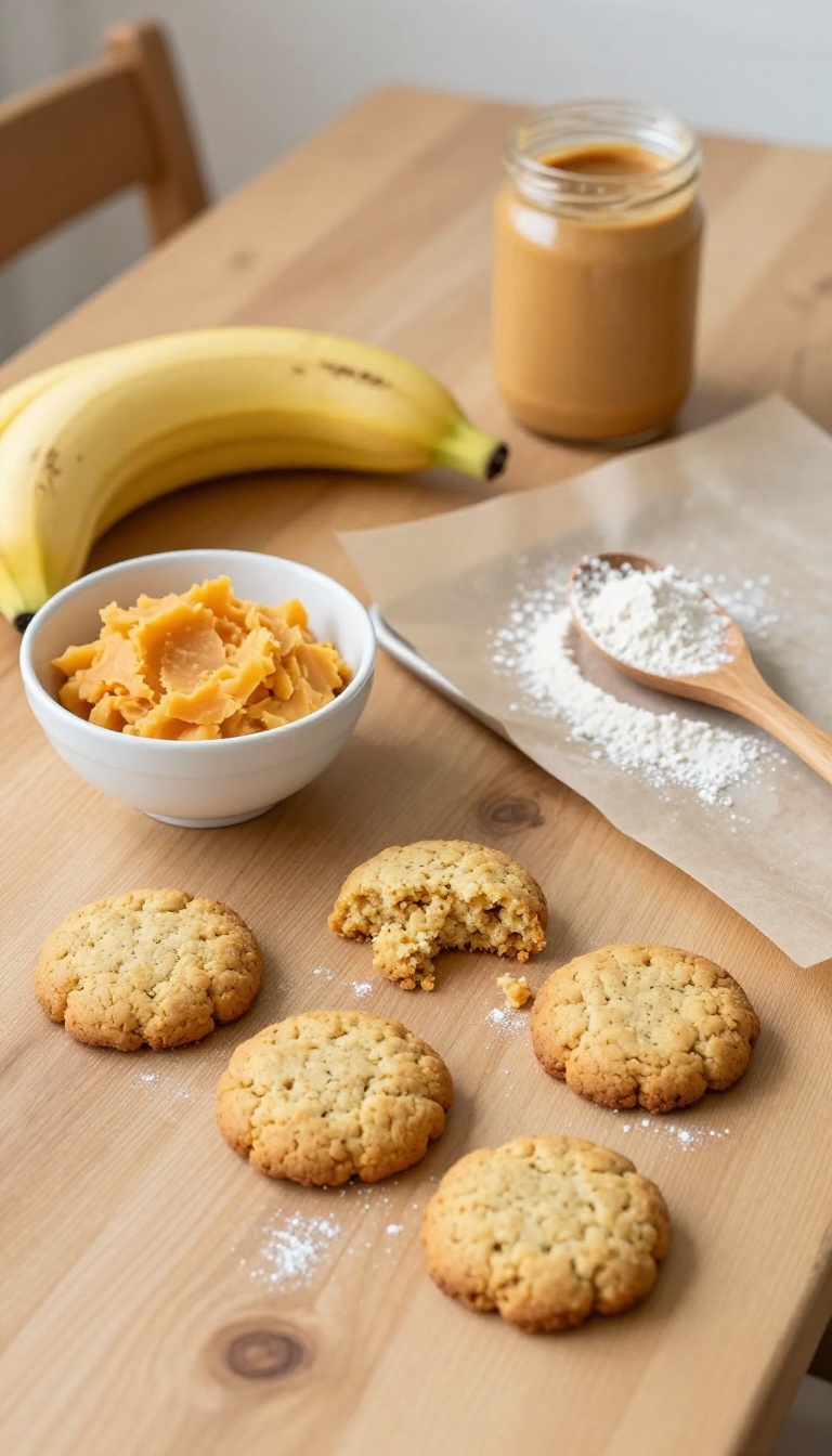 6. Peanut Butter Banana Sweet Potato Cookies