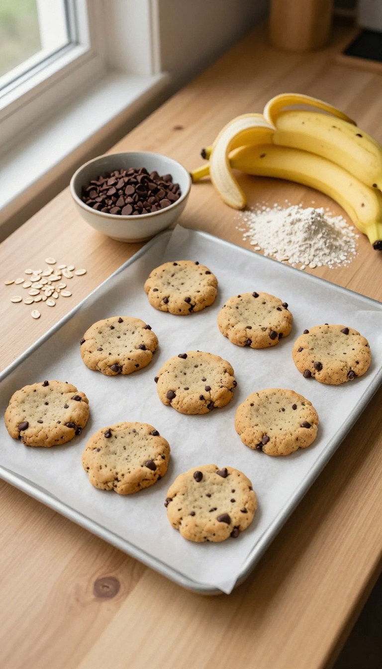 4. Banana Carob Chip Cookies