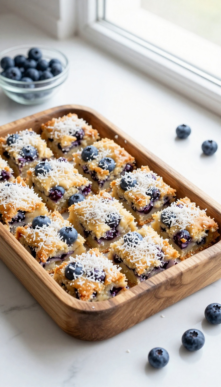 8. Coconut & Blueberry Bars