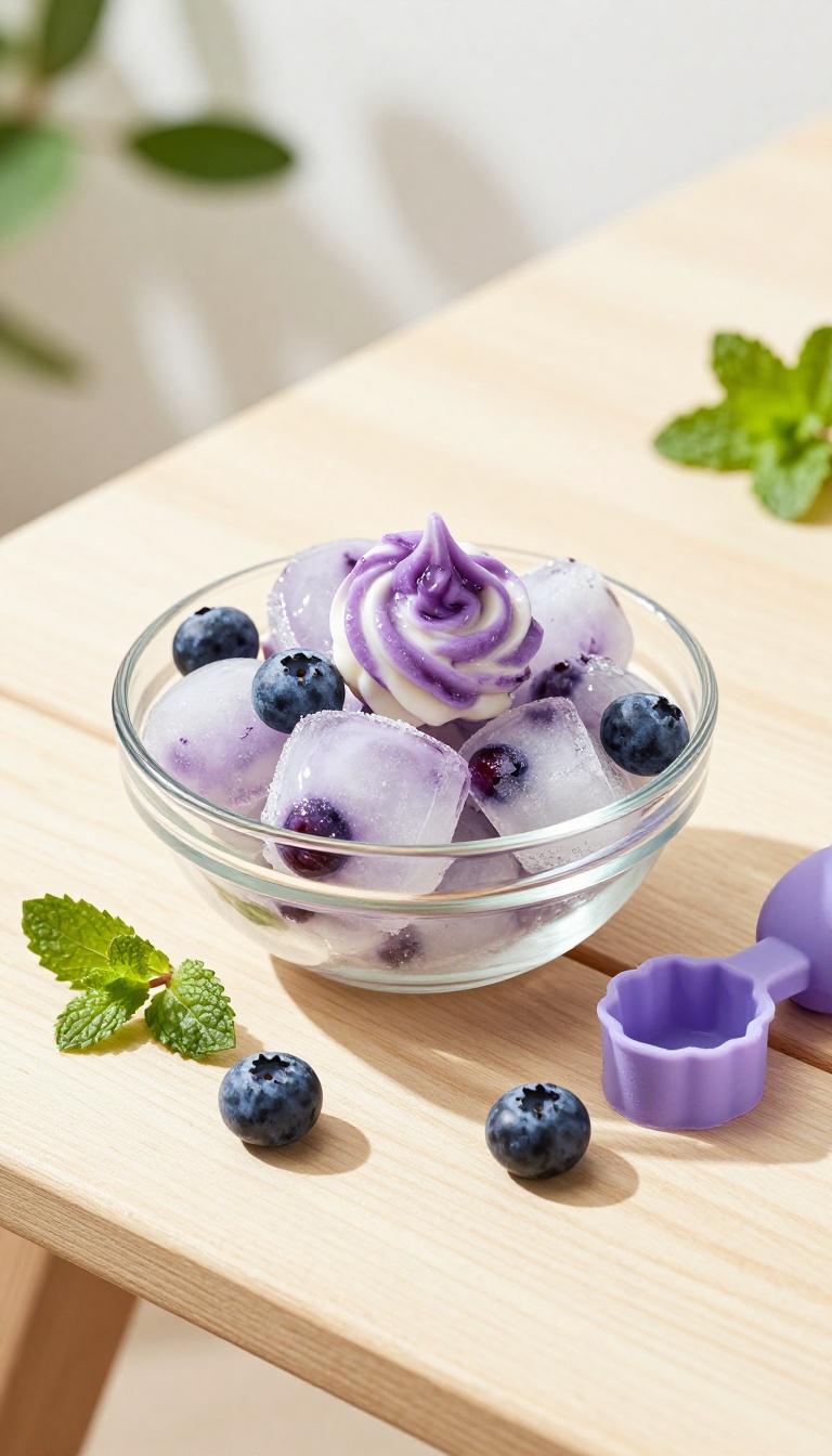 7. Coconut & Blueberry Frozen Cubes