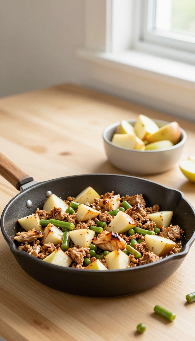 7. Ground Chicken and Apple Skillet