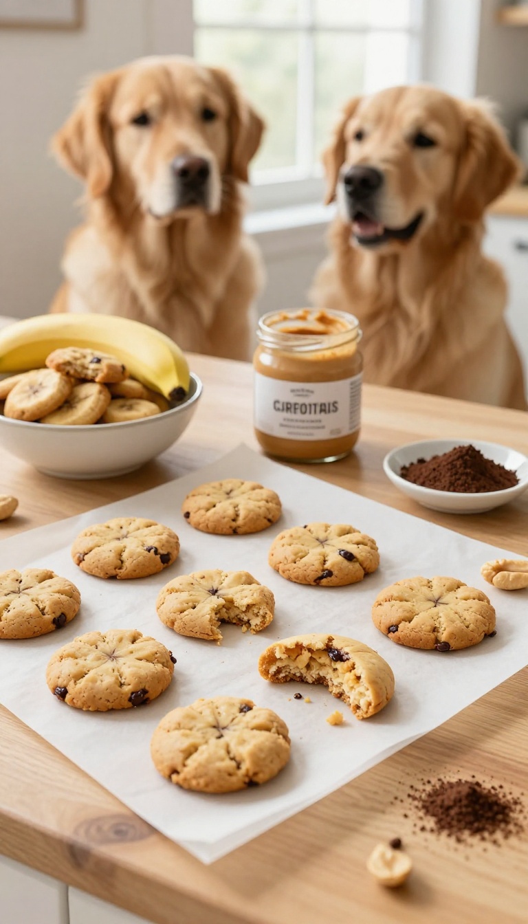 7. Peanut Butter Banana Carob Cookies