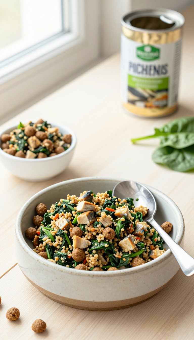 7. Sardine and Spinach Meal Topper