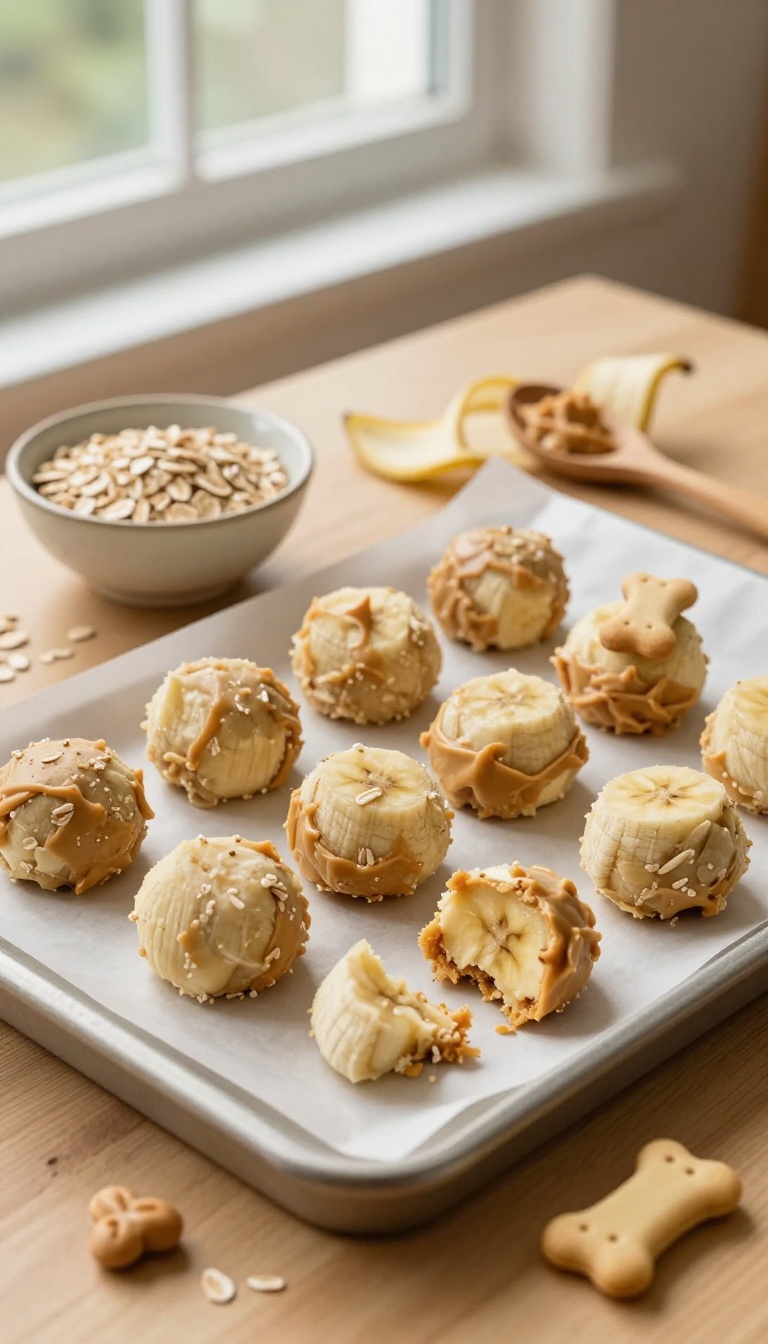 1. Pup-Approved Peanut Butter & Banana Bites