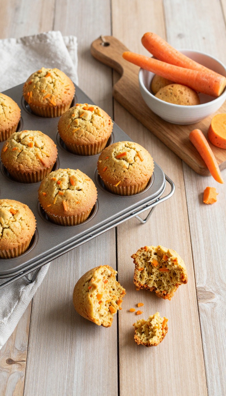 8. Sweet Potato and Carrot Pup Muffins