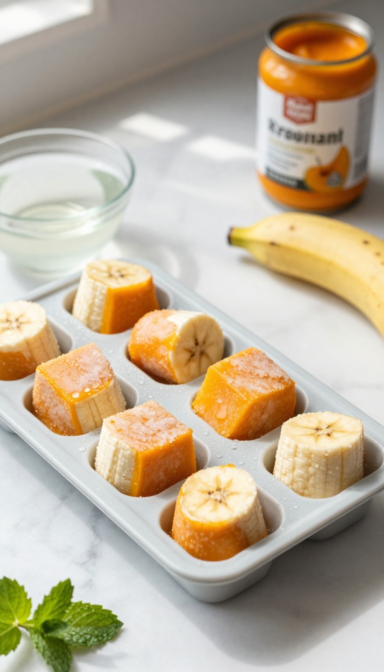 3. Pumpkin Banana Smoothie Cubes