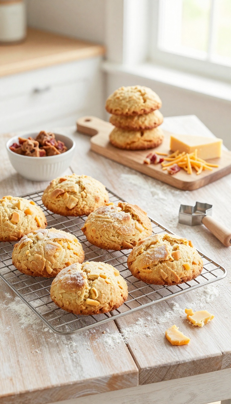 1. Classic Cheddar Bacon Crunch Biscuits