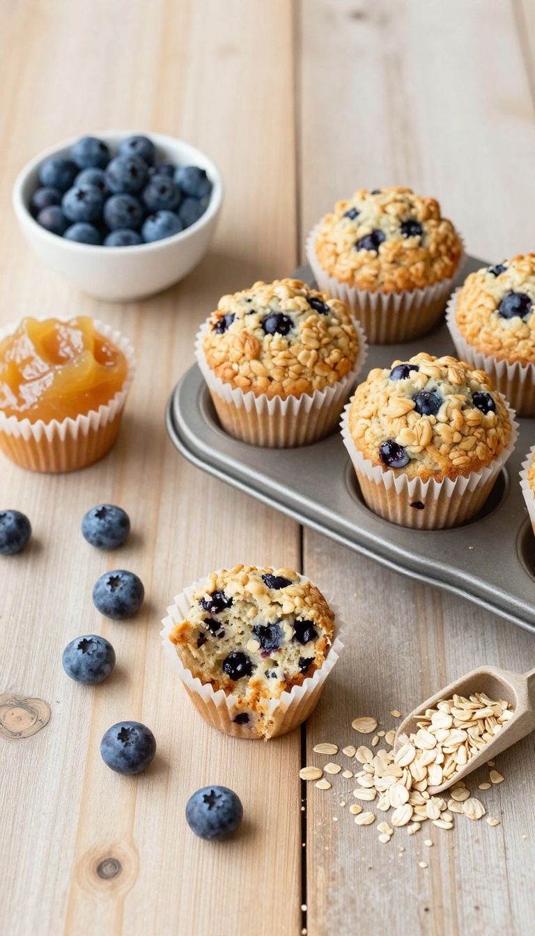 7. Blueberry & Oatmeal Muffin Bites