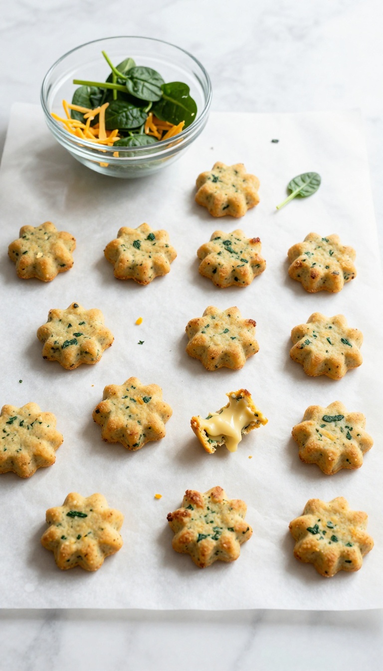 7. Cheese & Spinach Bites