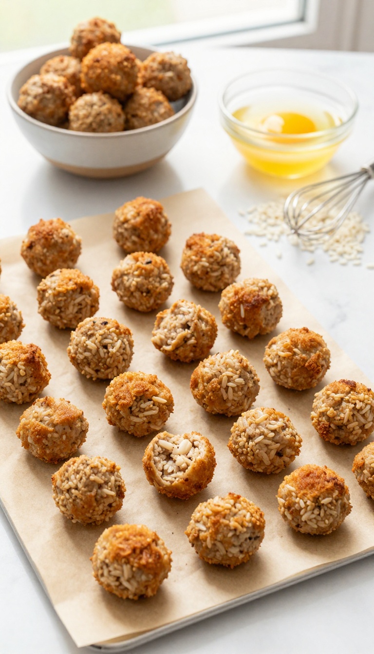 6. Chicken & Rice Meatballs