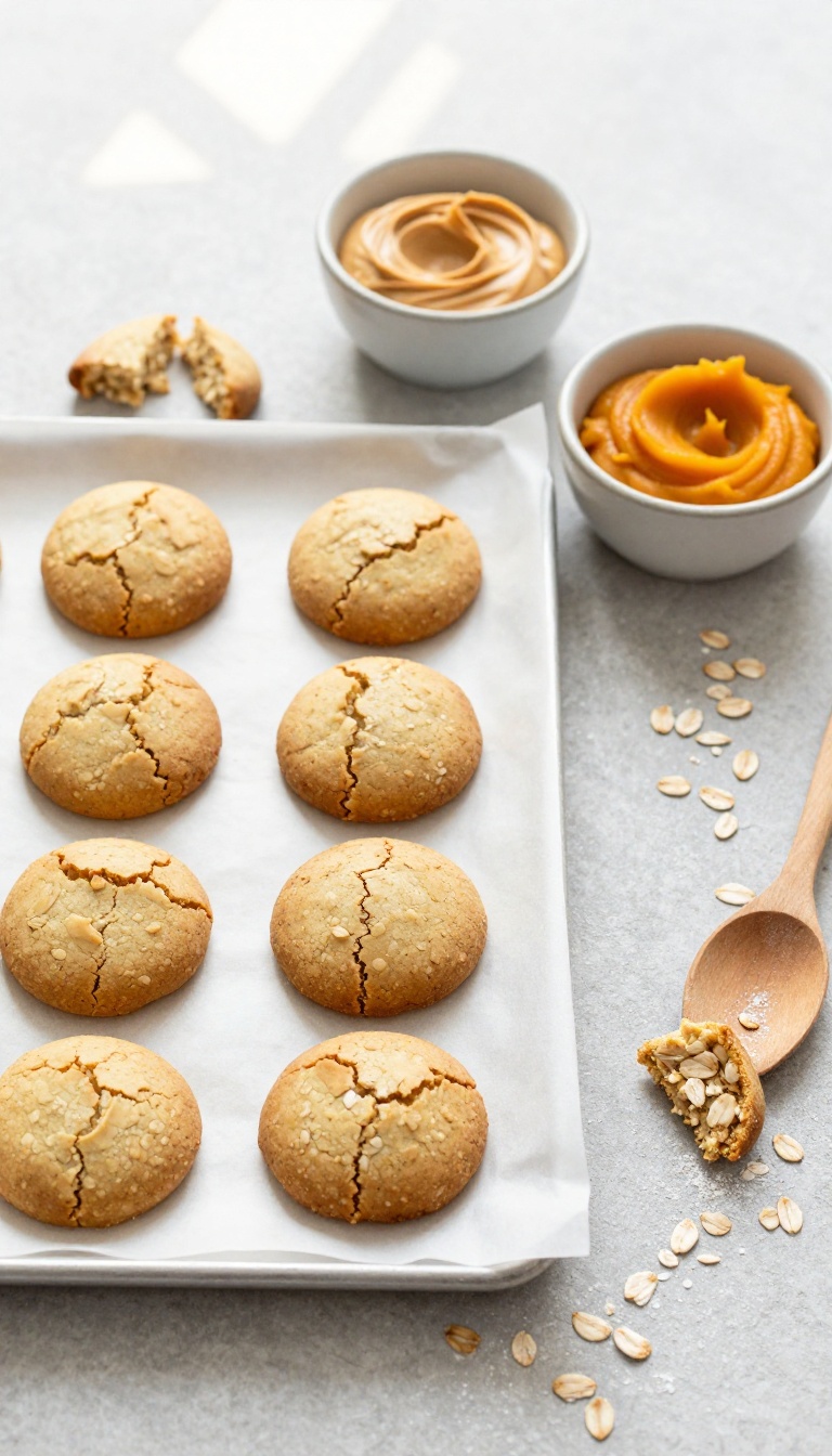 2. Peanut Butter Pumpkin Snap Cookies