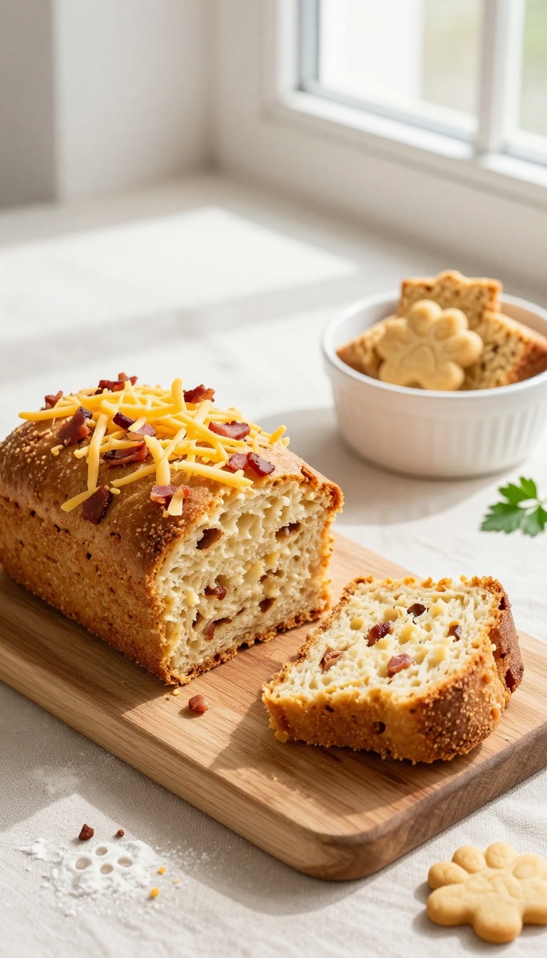 6. Cheesy Bacon Dog Cake