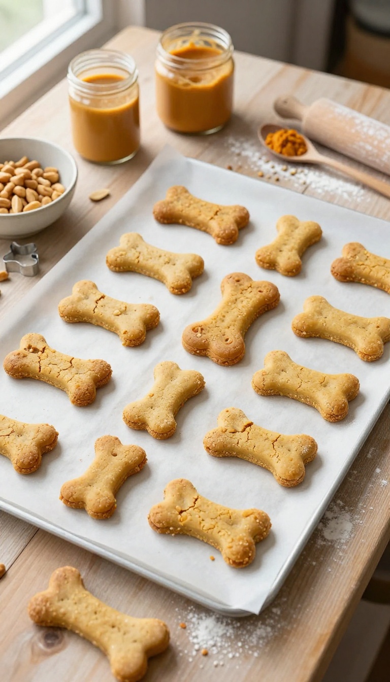 4. Pumpkin and Peanut Butter Biscuit Bones