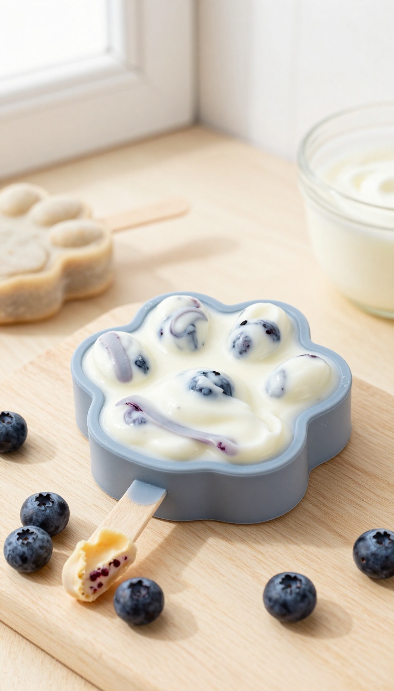4. Frozen Yogurt & Berry Pops