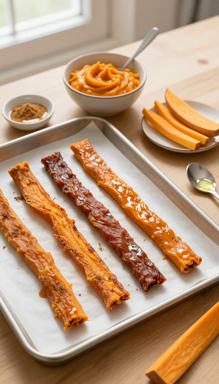 2. Pumpkin and Sweet Potato Jerky Strips