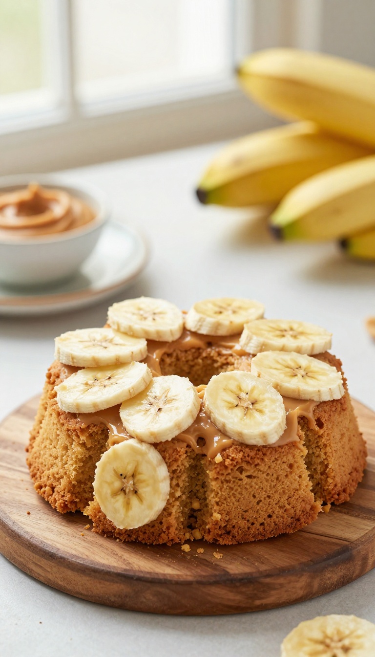 1. Peanut Butter & Banana Cake