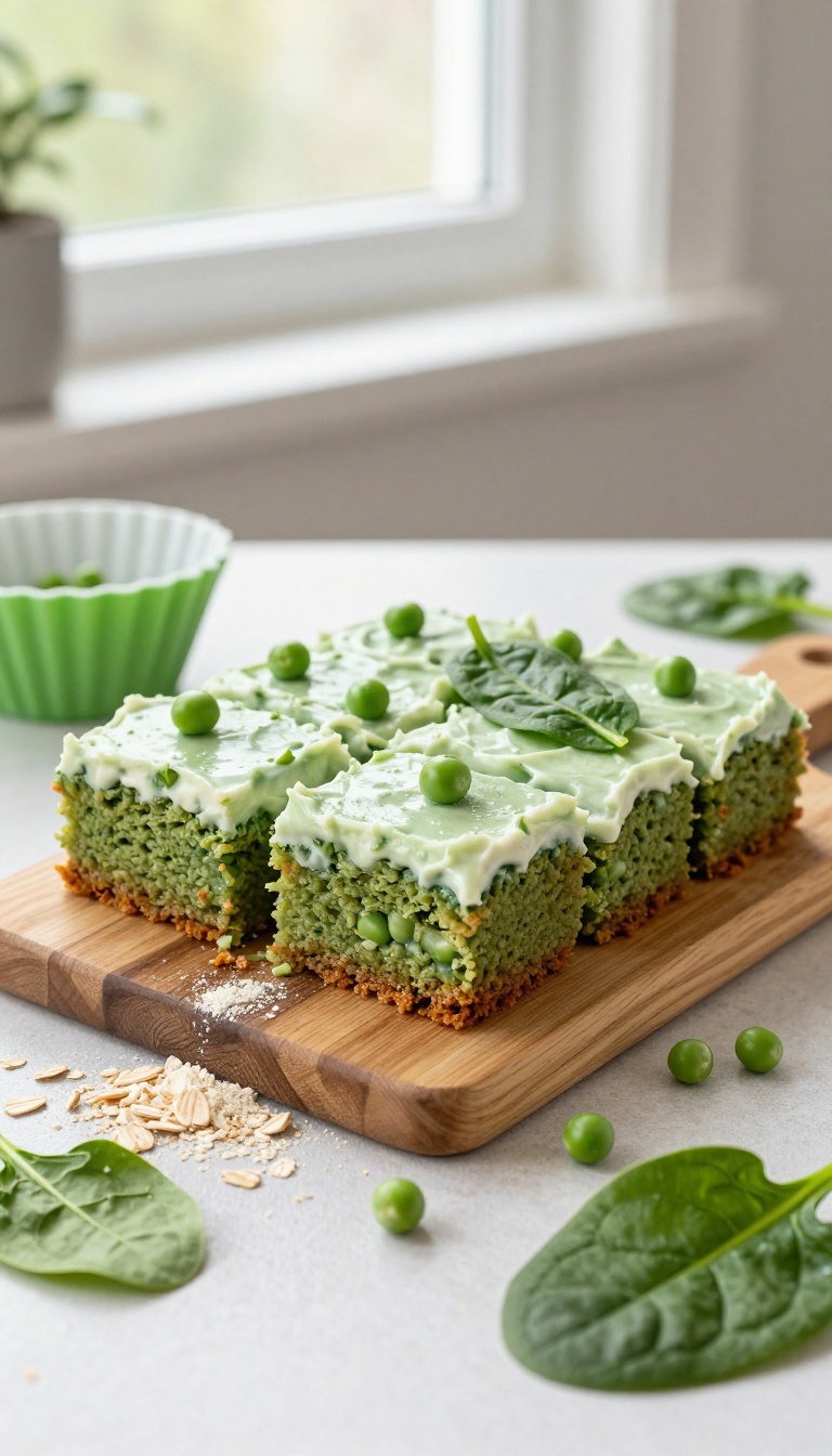 8. Spinach & Pea Cake