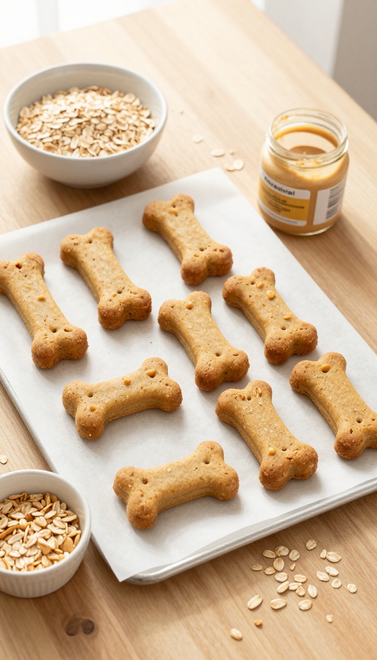 1. Peanut Butter & Oat Crunch Biscuits