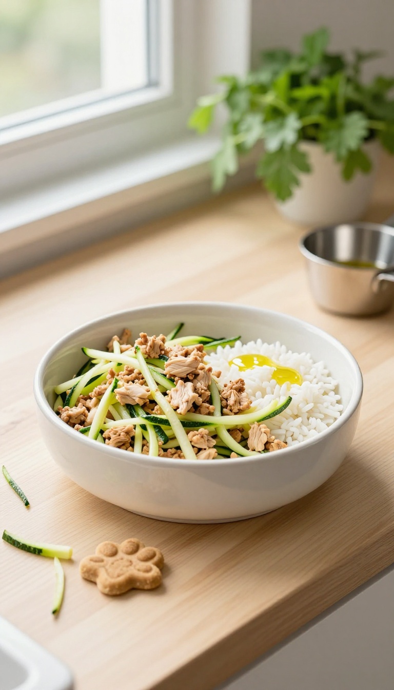 8. Chicken & Zucchini Noodle Bowl