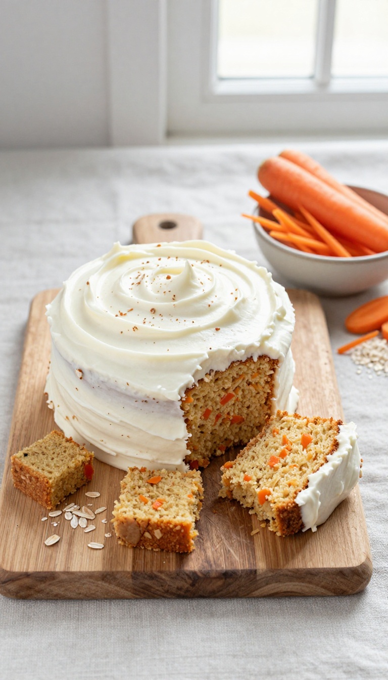 2. Carrot Crunch Oat Flour Cake