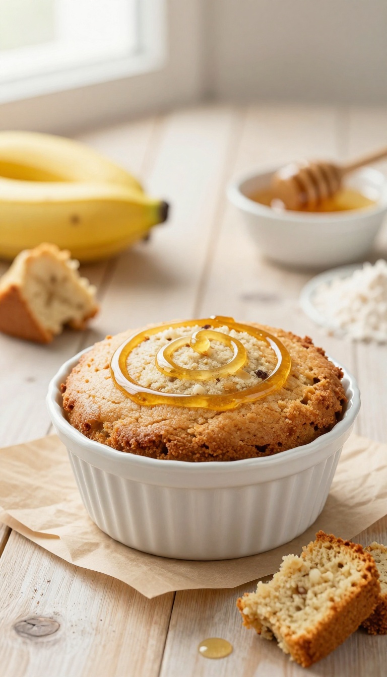 9. Coconut & Banana Dog Cake with Honey Swirl