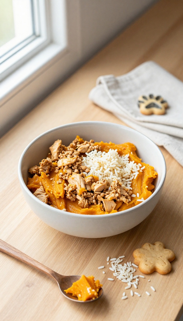 1. Gentle Chicken & Pumpkin Bowl