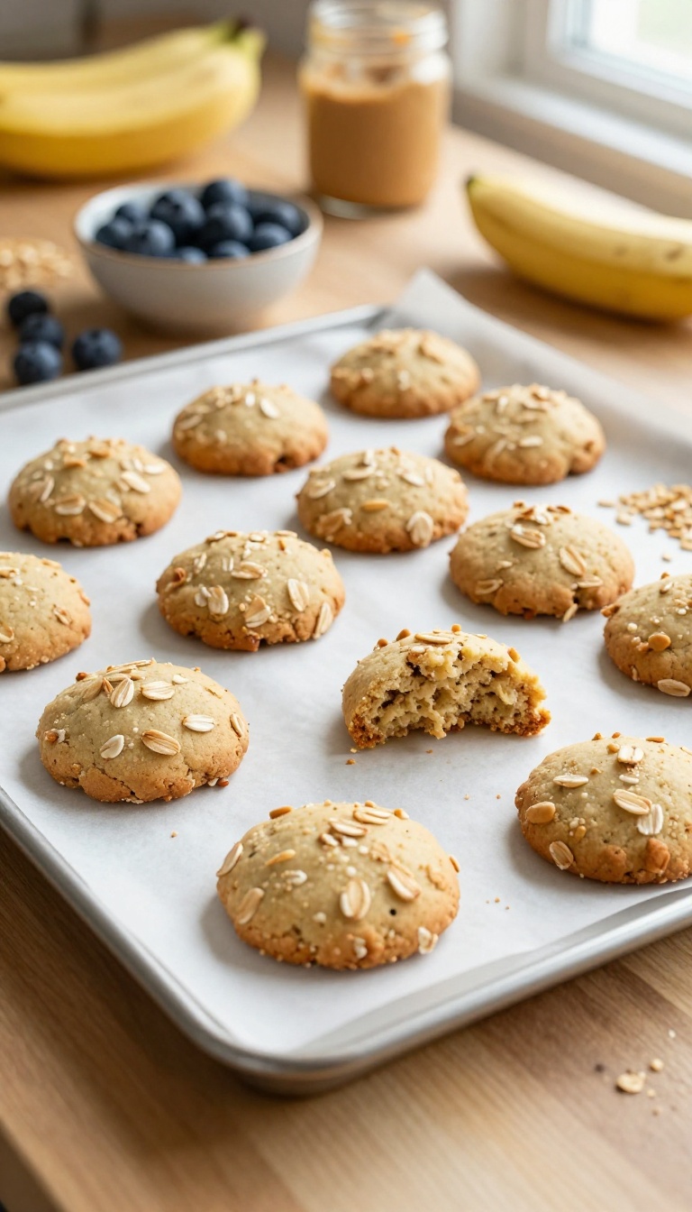 1. Classic Peanut Butter Banana Oat Cookies