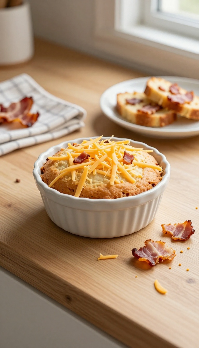6. Cheesy Bacon Dog Cake for Picky Pups